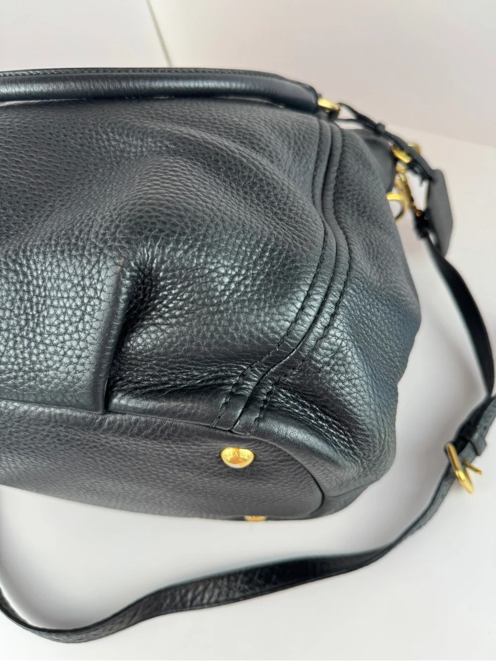 Prada Black Pebbled Leather Tote Bag - Picture 12 of 16